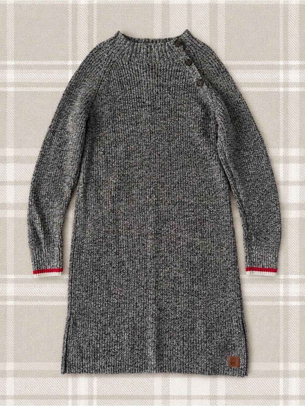 ROOTS Cabin Woman Knit Sweater Dress SMALL Cozy Heritage Classic Cabincore